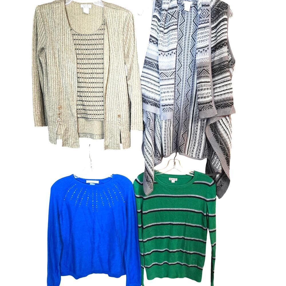 Women's PS SP Petite Small P4 P6 Sweaters Cardigans Wholesale Bulk Lot of 4